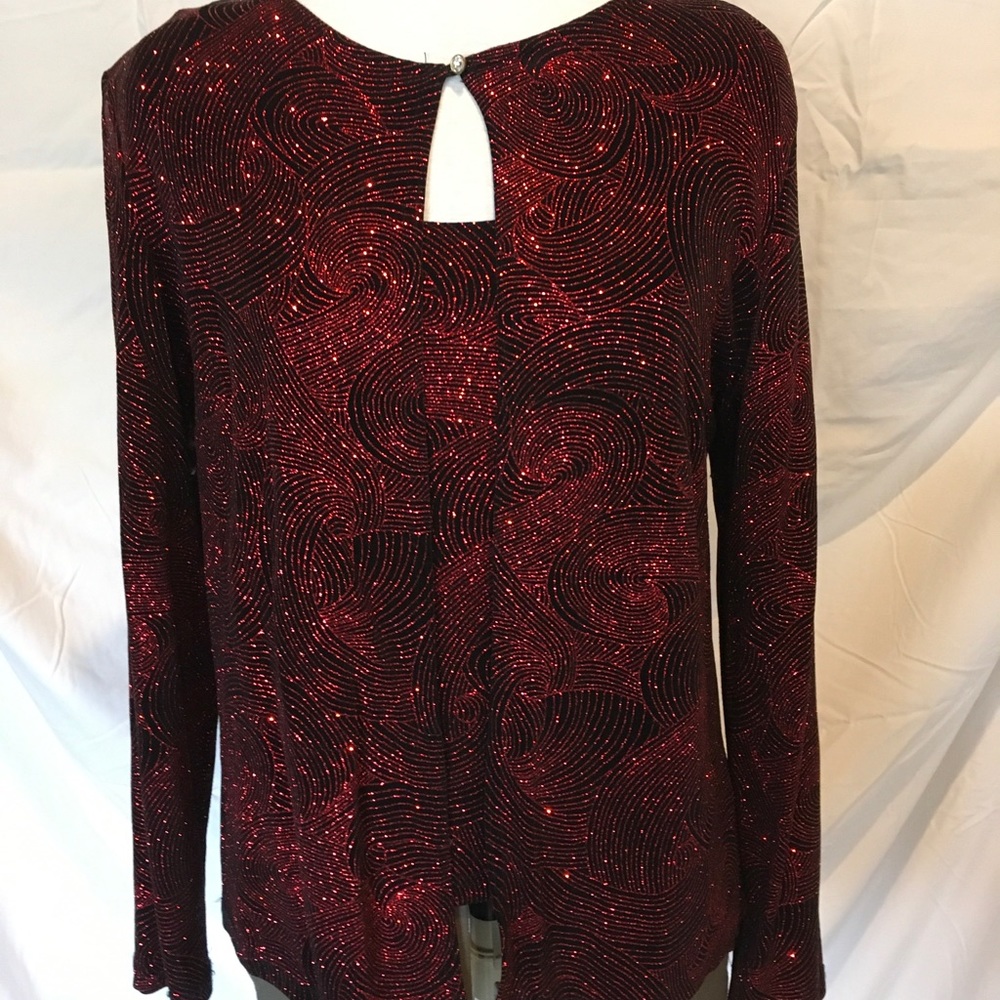 2-pc Glam Red Swirl Sparkle Set